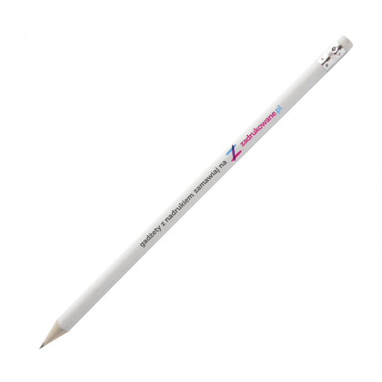 Ołówek z gumką z nadrukiem UV - 100 sztuk (1)