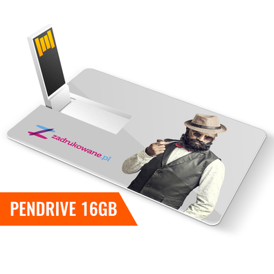 Pendrive Karta USB 16GB z nadrukiem - 10 sztuk
