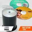 CD 100szt z nadrukiem + BOX